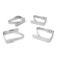 BigBig Style - Set di 12 fermatovaglia in acciaio INOX, per tovaglia di grandi dimensioni