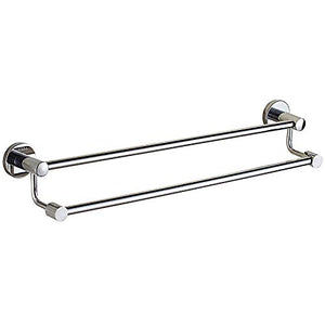 Towel Rails Portasciugamani Muro per Bagno Porta Salviette Durevole in Acciaio Inossidabile 304 Doppia Barra Viti Porta Asciugamano per Bagno Cucina