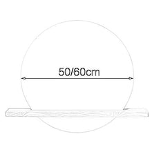 Specchio Rotondo, Specchio Bagno con Mensole, Specchio da Doccia/Impermeabile A Prova di Esplosione (50 cm/60 cm)