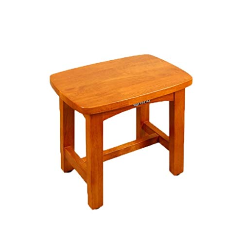 Sedia Comoda per Anziani Legno Massiccio Sgabello per Doccia, Bambino Bagno Anti Scivolo Sgabello Quadrato Piccolo, Sgabello da Bagno