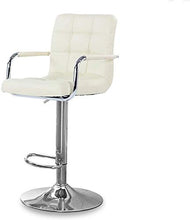 XHCP Sgabelli da Bar Regolabili con Schienale Sgabello da Bar Girevole in Metallo Sedia in Pelle PU per Cucina da Interno