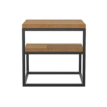 Comodino, 2 Livello Comodino End Side Table tavolino Comodino Comodino Tavolino con Bagagli Ripiano Pratico e Versatile (Color : Wood Color, Size : 50x50x55cm)