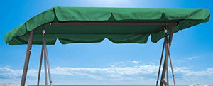 Quick-Star - Copertura di Ricambio Universale per Dondolo a 3 posti, Colore Verde