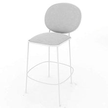 FGDSA Sgabello da Bar Gamba in Metallo Oro L Schienale Cuscino in Spugna Rosa Sedia da Pranzo Cucina | Bar | Sgabello da Bar per caffetteria | Carico Massimo 150 kg | Altezza Seduta: 75 cm