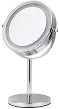 Specchio per Il Trucco LED con Luce Pieghevole Portatile da 7 Pollici 5 Volte ingrandimento Specchio Trucco per Trucco .Rasatura in Camera da Letto o Bagno