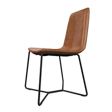 YS Sedia Sgabello da Bar Sedile da Bar, Arte in Ferro con Schienale Alto Sala da Pranzo in Pelle Nordica Tempo Libero con Poggiapiedi Stile Industriale Creativo per Cucina Ristorante Cafe,Marrone,55