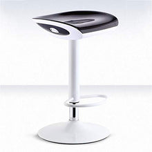 Sgabello Sedie Bar Barstools Contatore di rotazione regolabile in plastica Bar Sedie Sedile, Pub Cafe casa for il tempo libero del metallo creativo sgabelli alti Arredo bar Cucina ( Color : Black )