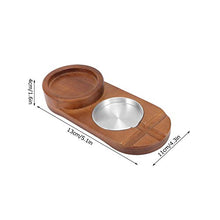Vassoio in vetro per whisky, resistente porta sigari di alta qualità portatile comodo vassoio per sigari in legno rustico,(Oval (without ashtray))