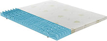 Materassiedoghe - Topper Memory Foam - Correttore di Rigidità - Altezza 5 cm - 9 Zone di Comfort - Adatto per Materassi Rigidi - Rivestimento Aloe Sfoderabile - Presidio Medico (135x190)
