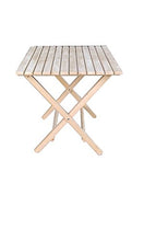 P&J - Tavolo pieghevole in legno (100/80 см, naturale)