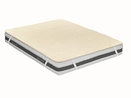 Coprimaterasso Woolly Basic in Pura Lana Merinos lavabile Singolo