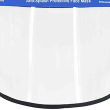EXCEART 2 Pezzi di Sicurezza Visiera Protettiva per Il Viso Visiera Protettiva Riutilizzabile Antivento Antipolvere Berretto con Visiera Elastica con Pellicola Trasparente per Cucina Esterna