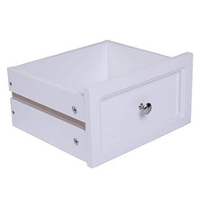 Comodino, comodino a due livelli, colore bianco