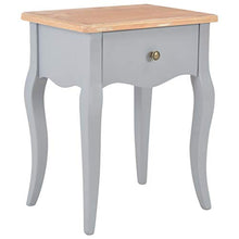 Qnotici Comodini con cassetti Comodino Comodino Comodino per Camera da Letto Mobili Soggiorno 40x30x50 cm, Grigio e Marrone