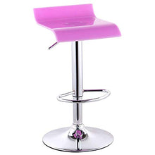 TYJIAJU Sedie Sgabello da bar minimalista elegante acrilico + metallo robusto sedia da bar per famiglie regolabile in altezza GHK/H