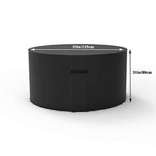 SITUION Copertura per mobili da Giardino Rotonda Impermeabile Mobili Copertura Tavolo Esterno Copertura Mobili Esterno Resistente allo Strappo Impermeabile Telo Oxford