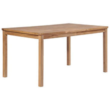 Montloxs Tavolo da Pranzo Pratico in Stile Moderno per Interni ed Esterni, Tavolo da Pranzo in Legno massello di Teak Color Naturale 150 x 90 x 77 cm (Lunghezza x Larghezza x Altezza)