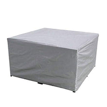 Gesh - Copertura impermeabile per mobili da giardino e patio in rattan, per tavolo quadrato, 115 x 115 x 70 cm