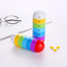DOITOOL - Contenitore per pillole da viaggio, 2 scatole settimanali per medicina, creative, portapillole portatile, per farmaci, per casa