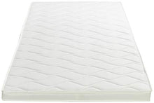 Amazon Basics, Topper per materasso, in schiuma ad alta resilienza, morbido H2 - 80 x 190 x 6 cm