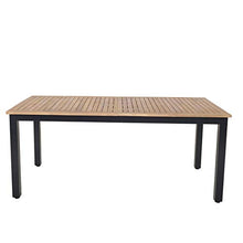 Chicreat Tavolino allungabile con ripiano in acacia FSC, 140/180 x 90 x 74/76,5 cm