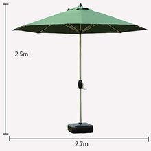 SHANCL Ombrellone 270 Centimetri Ombrelloni Mercato Patio all'aperto ombrellone Prato Tabella Parasole di Alluminio del Palo di Protezione UV * 250 Centimetri (Color : Ofwhite)