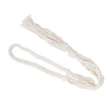 Portabottiglie per vino Borsa per appendere bottiglie in corda di cotone lavorata a mano stile bohemien(Beige)