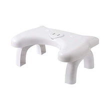 CHENJIAO Squatting Sgabello Pieghevole Pratico Igienici Sgabello Multifunzionale Accovacciata Sgabello con Aromaterapia Creativo Antisdrucciolevoli Toilet Seat Sgabello (Color : White)