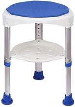 Sgabello da doccia Sgabello da bagno 360 gradi in lega di alluminio rotativa doccia Sgabello Bagno Sgabello regolabile in altezza Bagno sedia Vecchio doccia Sedia con Magazzinaggio e antiscivolo Mat s