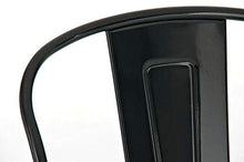 CLP Sgabello Bar Aiden In Metallo Verniciato A Polvere I Sgabello Design Industrial I Sedia Sgabello Da Bancone, Colore:nero
