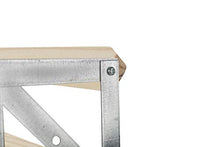 RTA - Porta Bottiglie in Acciaio galvanizzato e Legno di Pino Naturale, Pre-assemblato, per 9 Bottiglie