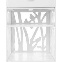Yuanyan - Comodino a 3 ripiani, con 1 cassetto, comodino, tavolino da caffè, design alla moda, per camera da letto, comodino, comodino, comodino, armadietto, mensola per camera da letto e bagno