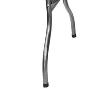 Tavolo da giardino pieghevole Woody per catering, in acciaio, 181 x 75,5 cm, colore: nero