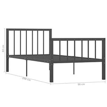 SKM Giroletto Grigio in Metallo 90x200 cm (16.9kg)