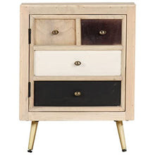 vidaXL Comodino 40x30x50 cm in Legno Massello di Mango