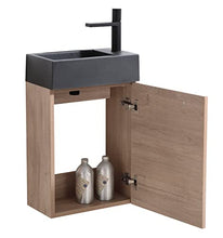 Badplaats B.V. Mobili da Bagno Madrid (Rovere con lavello Nero)