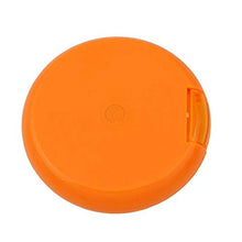 Portable pillola rotante 7 giorni settimanali Holder dell'organizzatore della medicina di Viaggio Tablet di immagazzinaggio della cassa della scatola Dispenser stile sveglio di frutta (arancione)