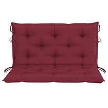 vidaXL Cuscino per Dondolo Rosso Vino 100 cm in Tessuto