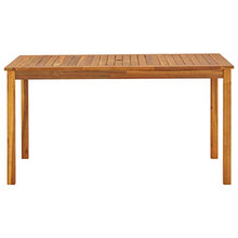 SKM Set da Pranzo da Giardino 7 pz in Legno Massello di Acacia (62.5kg)