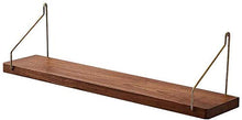 RCLD Una partizione della Decorazione della Stanza Parete attrezzata Mensola Cornice Alta qualità Materiali Metal Design Legno (Size : 60cm)