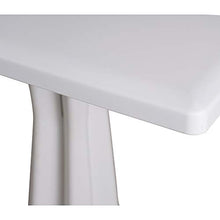 Dmora Tavolo Quadrato da Esterno ed Interno, Made in Italy, 70x70x72 cm, Color Bianco