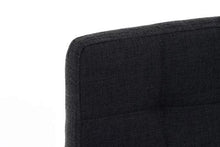 CLP Sgabello Bar Lincoln In Stoffa Trapuntata E Telaio In Legno Di Faggio I Sgabello Alto Da Cucina Seduta 75 CM, Colore:grigio scuro