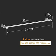Porta asciugamani da bagno Alluminio supporto del tovagliolo del tovagliolo Rails fissato al muro Portasciugamani anodizzazione Rack rotonda accessorio for il bagno 30~80 centimetri YueB F-8