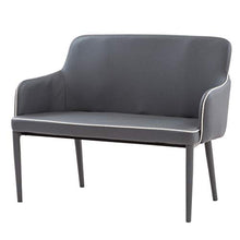 Tuoni New Plana Plus Sofà/Divano, 2 Posti in Similpelle, Salotto/Sala d'Attesa, Cenere, 120x60x90 cm