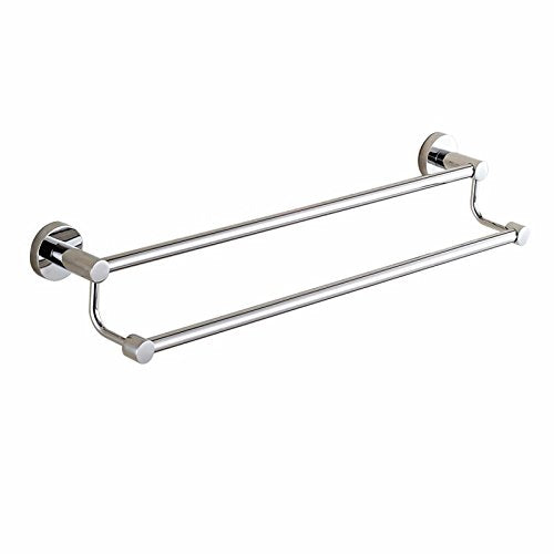 MBYW Portasciugamani Alto carico Portasciugamani da Bagno Mensola portaoggetti Porta Asciugamani, Acciaio Inossidabile, Stile Semplice, a Parete, portaoggetti per Bagno, Doppio palo da 70 cm