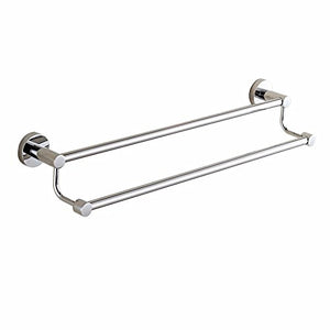 MBYW Portasciugamani Alto carico Portasciugamani da Bagno Mensola portaoggetti Porta Asciugamani, Acciaio Inossidabile, Stile Semplice, a Parete, portaoggetti per Bagno, Doppio palo da 70 cm