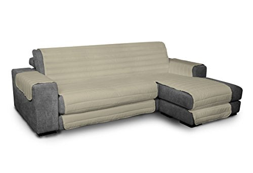 Elegant Copri Divano Trapuntato, Tortora, 240 cm