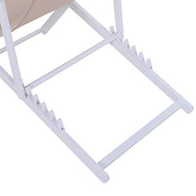 Outsunny Set 2 Sedie Poltrona Sdraio da Esterni, Pieghevoli e Reclinabili, in Alluminio, Bianco, 96.4 x 58 x 91.5cm