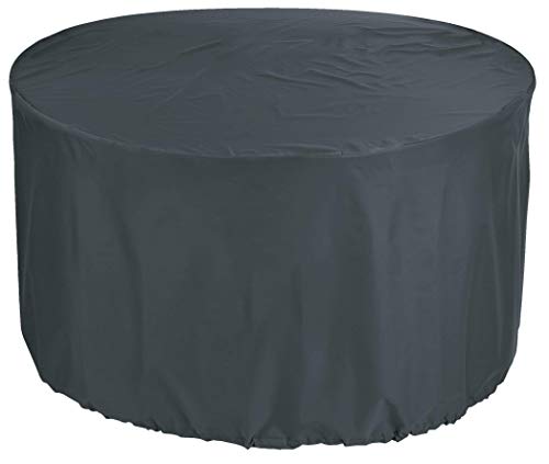 Mutmi Copertura Acquisto Pirate Premio Giardino Rotondo tovaglia Ø 150x75 cm Tavolo mobili da Giardino e parapolvere in Tessuto Sedia Patio Tavolo Rotondo 600D Oxford Impermeabile Antracite Mat.