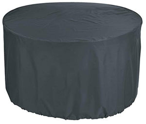Mutmi Copertura Acquisto Pirate Premio Giardino Rotondo tovaglia Ø 150x75 cm Tavolo mobili da Giardino e parapolvere in Tessuto Sedia Patio Tavolo Rotondo 600D Oxford Impermeabile Antracite Mat.